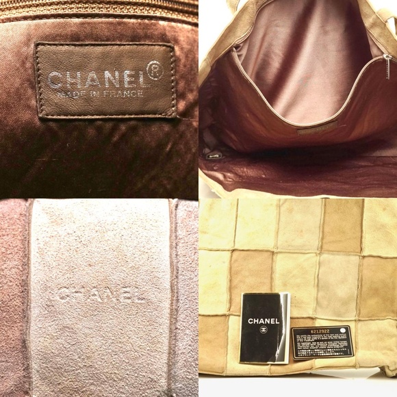 Auth Chanel Patchwork Logo Embossing #2702C15 - Picture 5 of 7